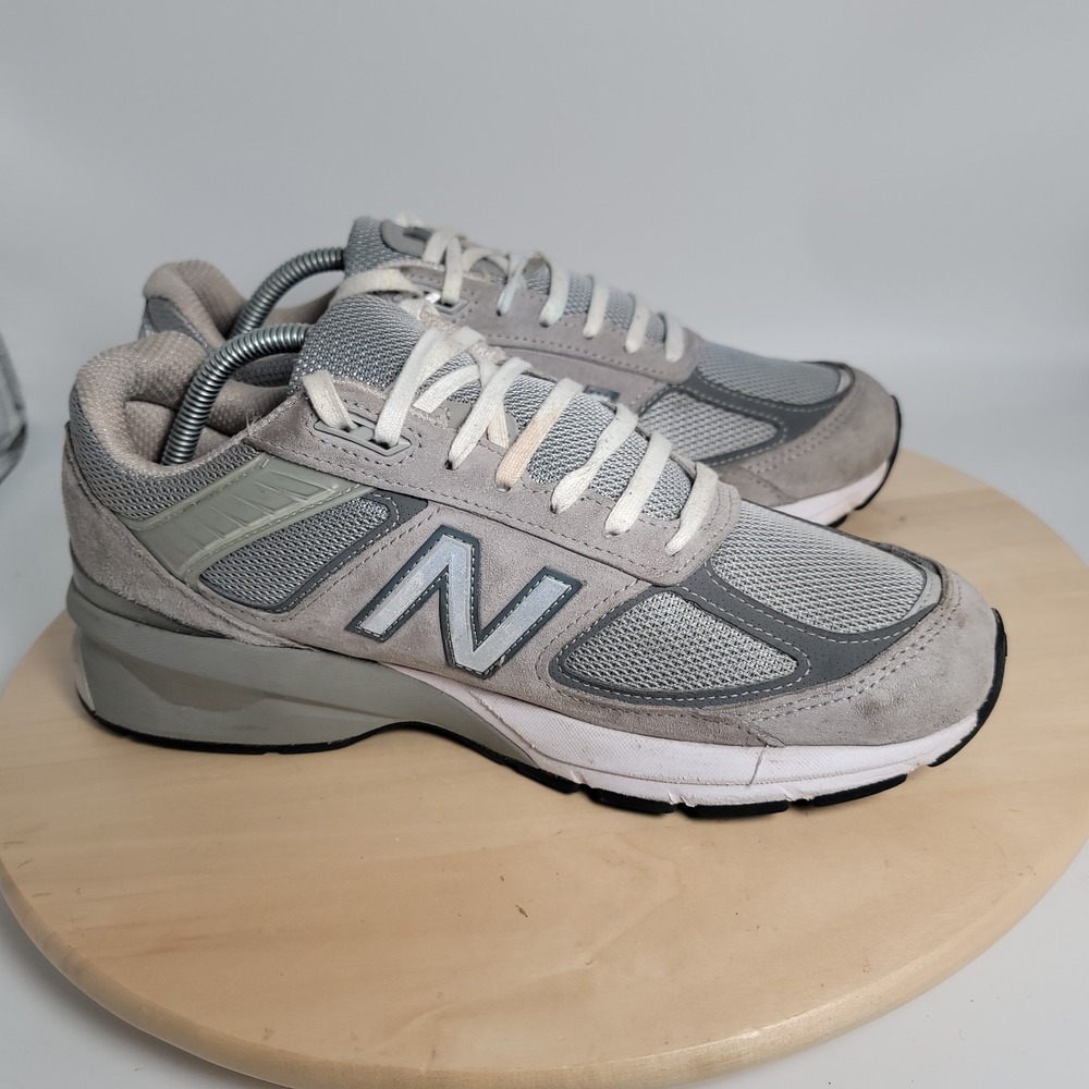 New Balance 990v5 Gray Castlerock Mens Lace-Up Running Shoes M990GL5 Size 9.5 - Picture 5 of 10